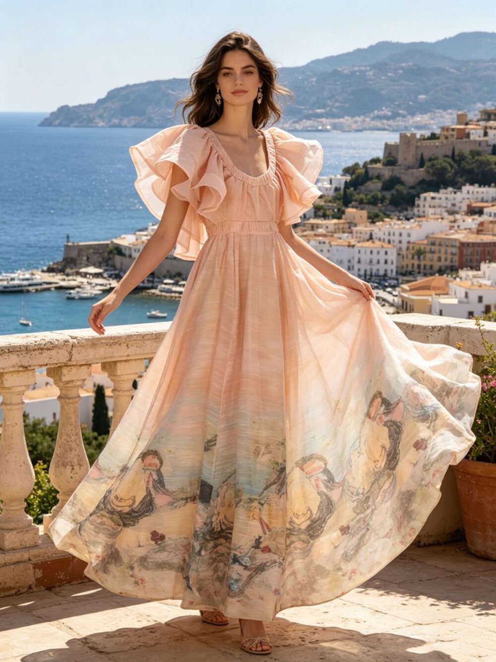 Blush Empire Waist Maxi Dress - Picture 2 of 5